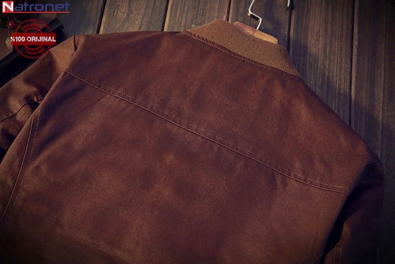 Furino Jacket: Yeşil ve Kahverengi Beyzbol Ceket İtalyan Tasarım