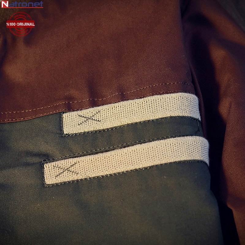 Furino Jacket: Yeşil ve Kahverengi Beyzbol Ceket İtalyan Tasarım