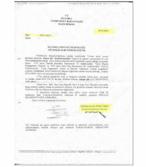 Gazeteci Ahmet Şık'ın savunmasının tam metni