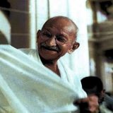 Archive footage of Gandhi in 1947 Indian Independence movement (AP)