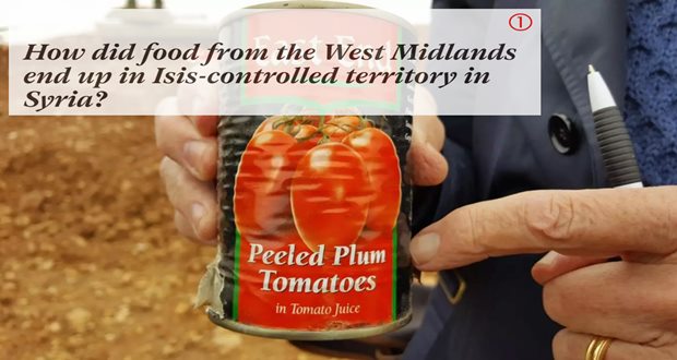 How did food from the West Midlands end up in Isis How did food from the West Midlands end up in Isis