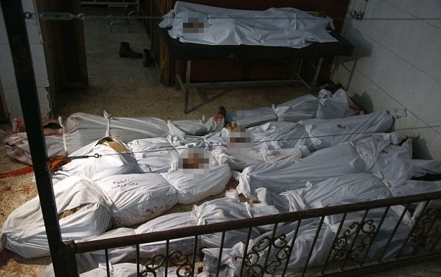 Children 98 people killed Assads airstrikes (Video)