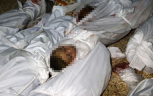 Children 98 people killed Assads airstrikes (Video)