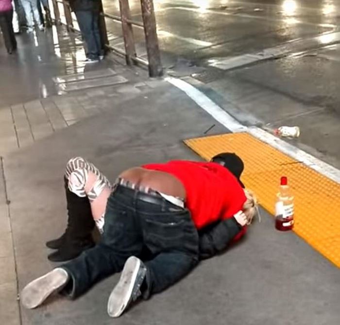 Woman on Las Vegas strip 