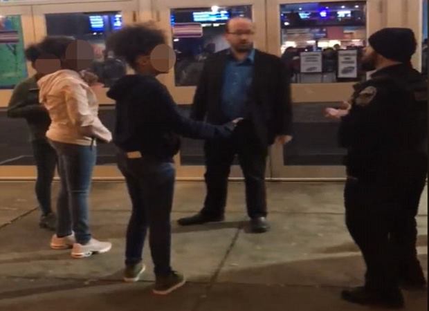 Off duty cop harasses group kids and knocks woman to ground Video