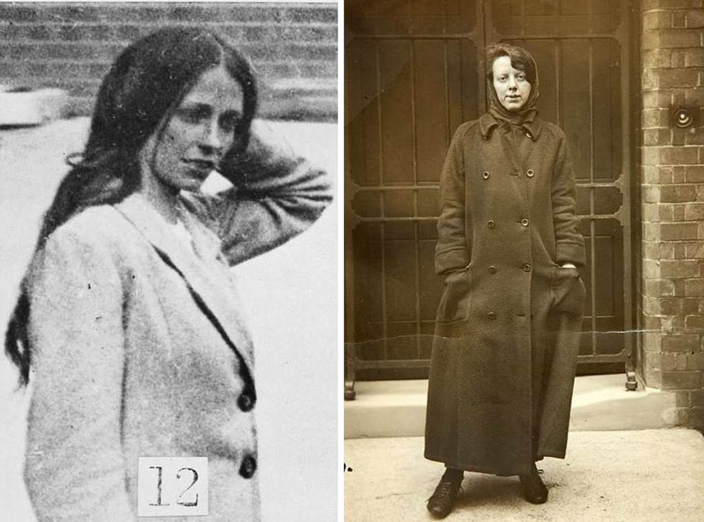 Crowd of suffragettes marching in demonstration back in 1915 