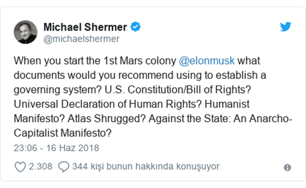 Doğrudan demokrasi: Elon Musk'tan Mars yönetim şekli vizyonu