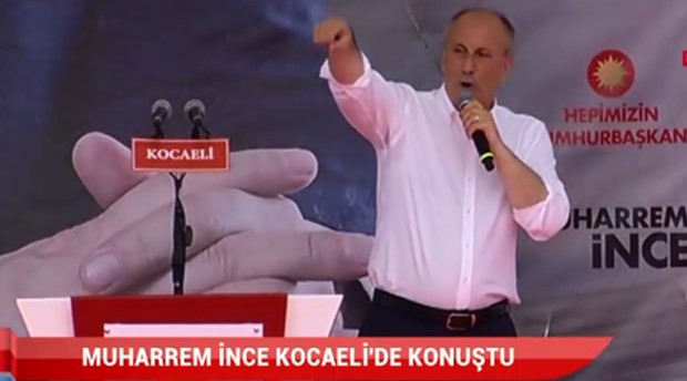 İnce: Cumhurbaşkanı olduğumda kralın adamı değil adamın kralı olacağız