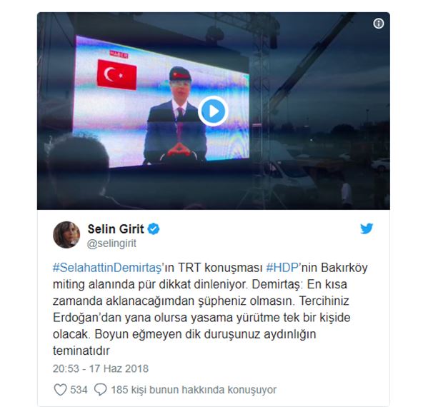 HDP'nin Cumhurbaşkanı adayı Demirtaş : Tek adam değil çok insanız