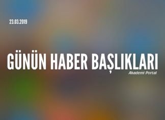 Günün Haber başlıkları 22-03-2019 Cuma