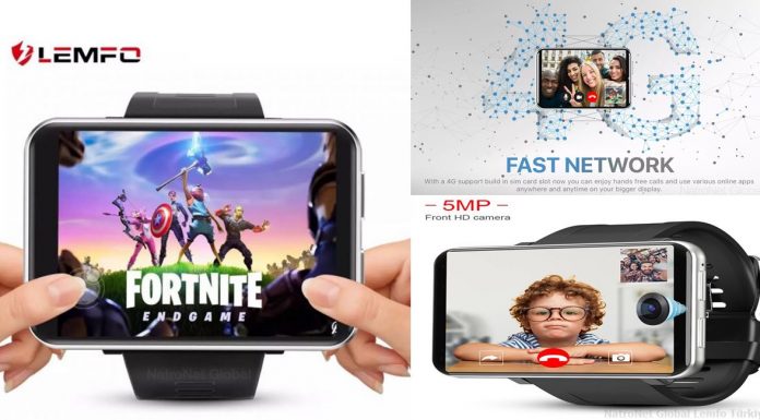 LEMFO LEM T Android 7.1.1 Akıllı Saat – 2.86 İnch Ekran 2700 mAh Batarya