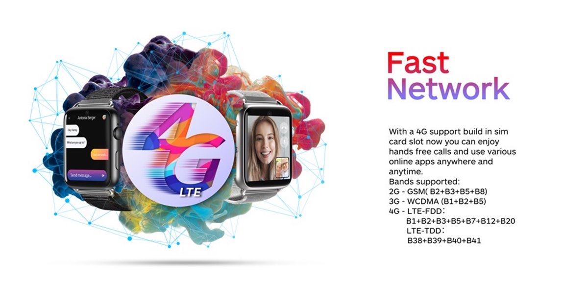 Lemfo Lem10 3GB+32GB 4G Android 7.1.1 Akıllı Saat