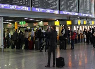 Fankfurt Havalimanı'nda güvenlik gerekçesiyle tüm yolcular dışarı çıkarıldı