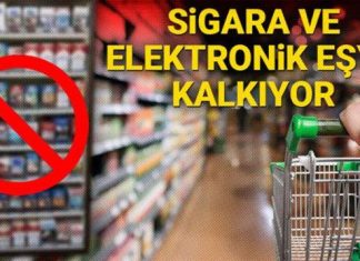 Zincir marketler sigara ve elektronik eşya satamayacak