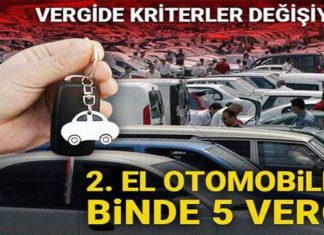 Vergide yeni kriterler: ikinci el otomobilde binde 5 vergi