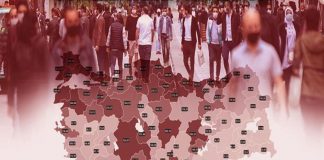 İllere göre haftalık Covid-19 vaka yoğunluk haritası açıklandı