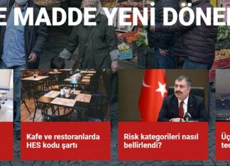 Madde madde kademeli normalleşme dönemi