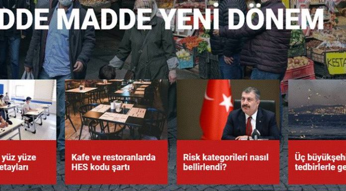Madde madde kademeli normalleşme dönemi