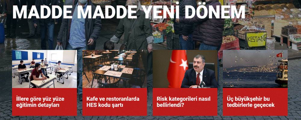 Madde madde kademeli normalleşme dönemi Madde madde kademeli normalleşme dönemi