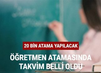 20 bin öğretmen atamasında takvim belli oldu: Atamalar ne zaman?