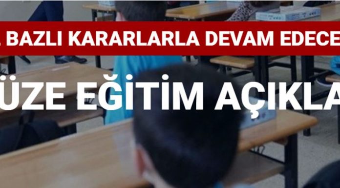 Milli Eğitim Bakanlığı’ndan yüz yüze eğitime ilişkin açıklama Milli Eğitim Bakanlığı'ndan yüz yüze eğitime ilişkin açıklama