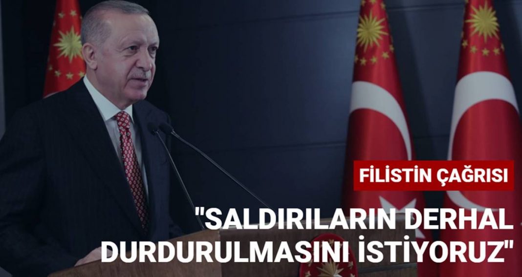 Cumhurbaşkanı Erdoğan'dan Filistin Çağrısı