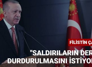 Cumhurbaşkanı Erdoğan'dan Filistin Çağrısı