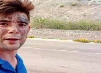 Marmaris'te itfaiyecilere içme suyu taşıyan Şahin Akdemir motosikleti devrilince alevler arasında kaldı