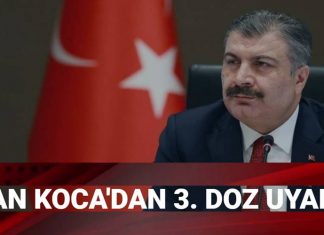 Bilim Kurulu Sonrası Açıklama: Bakan Koca’dan 3. Doz Uyarısı Bilim Kurulu Sonrası Açıklama: Bakan Koca'dan 3. Doz Uyarısı