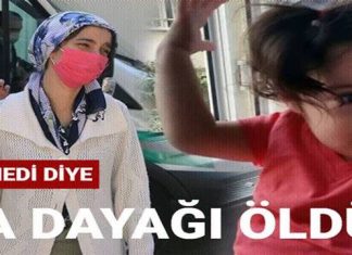 Yemek yemedi diye dövdüğü kızını öldürdü