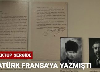 Atatürk’ün ‘1921 Ankara Antlaşması’ için Fransa’ya yazdığı mektup Atatürk'ün '1921 Ankara Antlaşması' için Fransa'ya yazdığı mektup