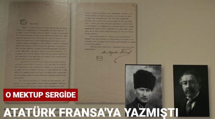 Atatürk’ün ‘1921 Ankara Antlaşması’ için Fransa’ya yazdığı mektup Atatürk'ün '1921 Ankara Antlaşması' için Fransa'ya yazdığı mektup