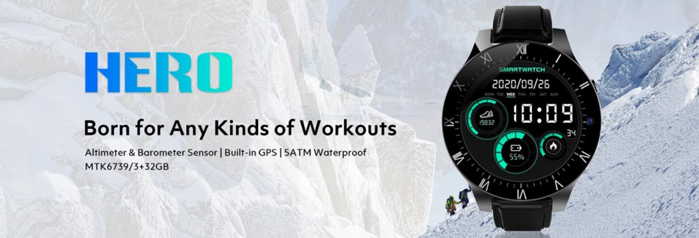 Rollme Hero Pro 1600mAh Büyük Pil Helio P22 İşlemci 4GB+64 GB 4G Akıllı Saat