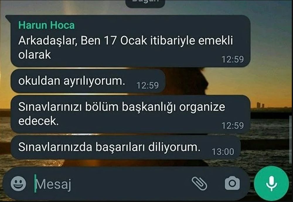 Kırıkkale Üniversitesi'ndeki taciz skandalının yankıları sürüyor. Olayın duyulmasının ardından apar topar emekli olduğu belirtilen profesörün öğrencilere gönderdiği taciz mesajları ortaya çıktı.