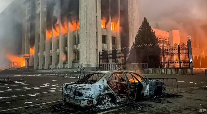 Russian troops sent to Kazakhstan in attempt to quell uprising