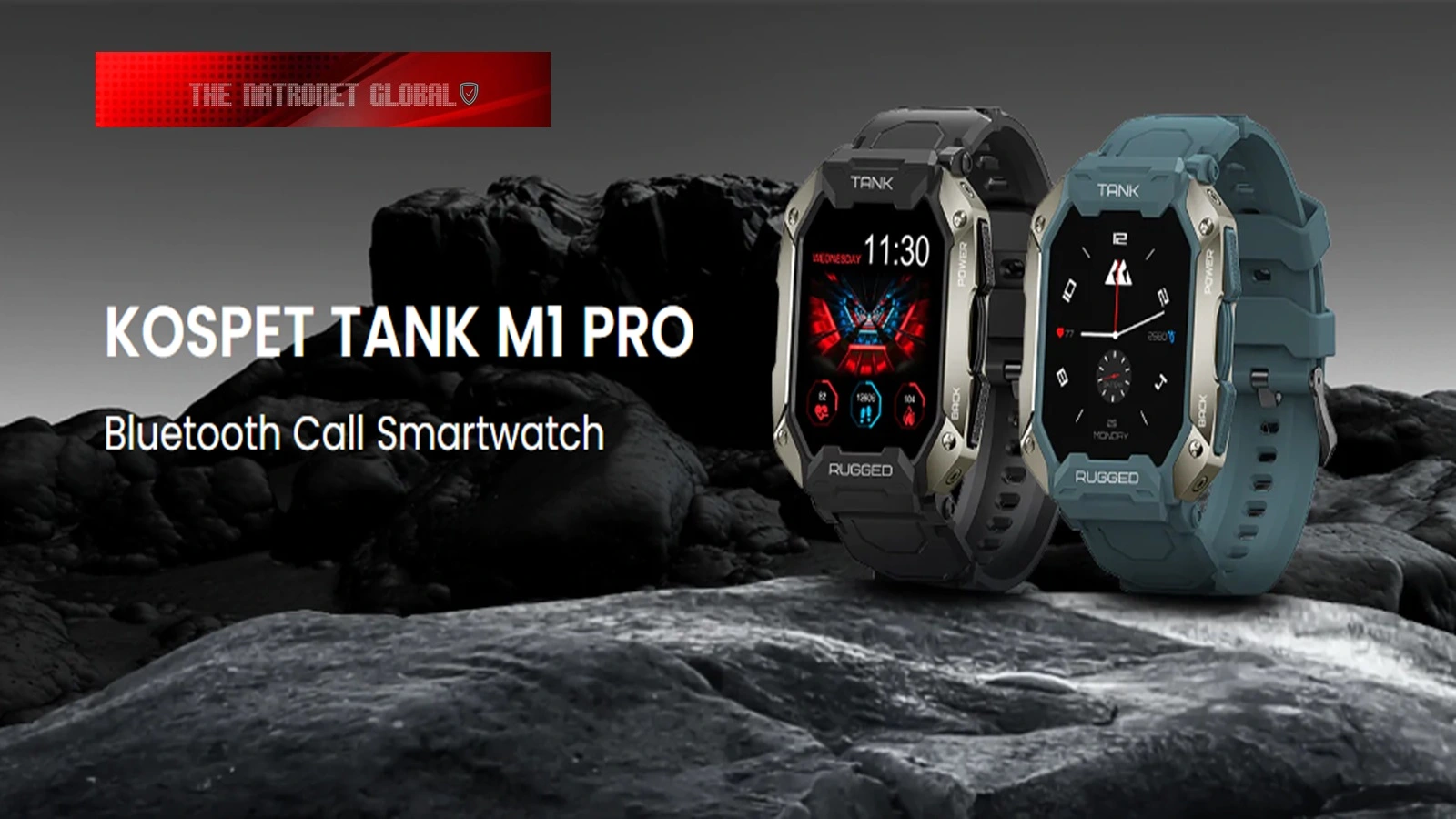 Kospet Tank M1 Pro Akıllı Saat 5ATM IP69K Su Geçirmez Bluetooth Arama