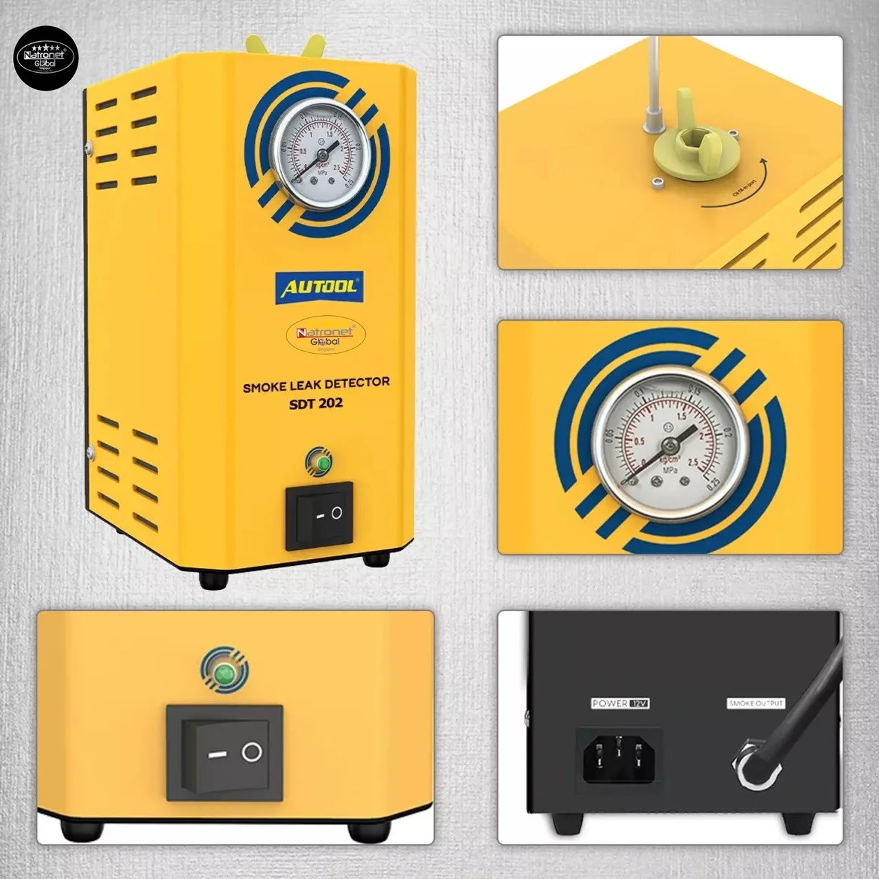 Smoke Leak Detector: AUTOOL SDT202 EVAP System & Pipe Leakage Locator Car Smoke Leak Detector