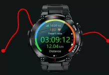 LEMFO LEM-K37 GPS Akıllı Saat IP68 480Mah Batarya 360*360 HD ekran T-REX 2