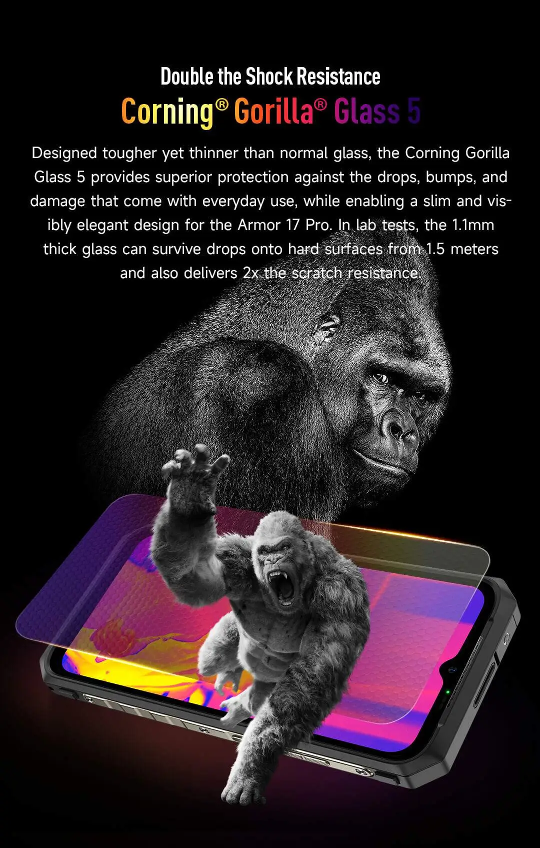 Armor 18T Zırhlı Telefon Termal Kameralı FLIR®Boyut 900 5G 9600mAh 
