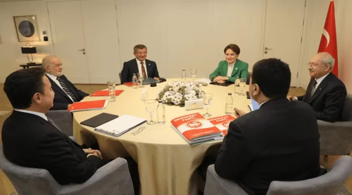 Altılı Masa, ortak cumhurbaşkanı adayının tespiti ile ilgili istişarelerin başlatılmasını kararlaştırdı Altılı Masa, ortak cumhurbaşkanı adayının tespiti ile ilgili istişarelerin başlatılmasını kararlaştırdı