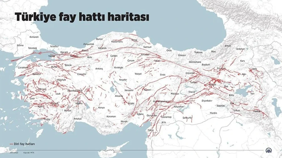 Evimin altından fay hattı var mı: Türkiye'de deprem riski taşıyan iller listesi yenilendi