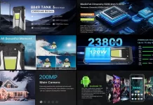 TANK 3 8849 23800mAh Büyük Batarya 5G Sağlam Akıllı Telefon 32GB RAM 16GB +16GB