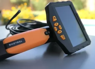 Teslong Çift Lensli Muayene Kamerası, Dijital Endüstriyel Borescope, Video Endoskop, Kapsam Kamera, 5″ IPS Ekran, 16.4ft Esnek Prob, 1080p, Ev Aleti, Boru, Otomotiv (Su geçirmez)